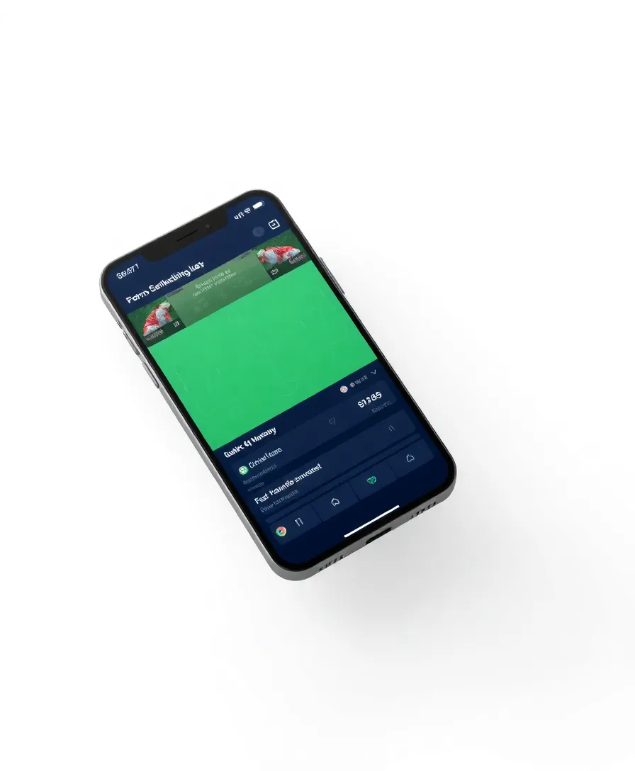 Приложение 1win на экране смартфона